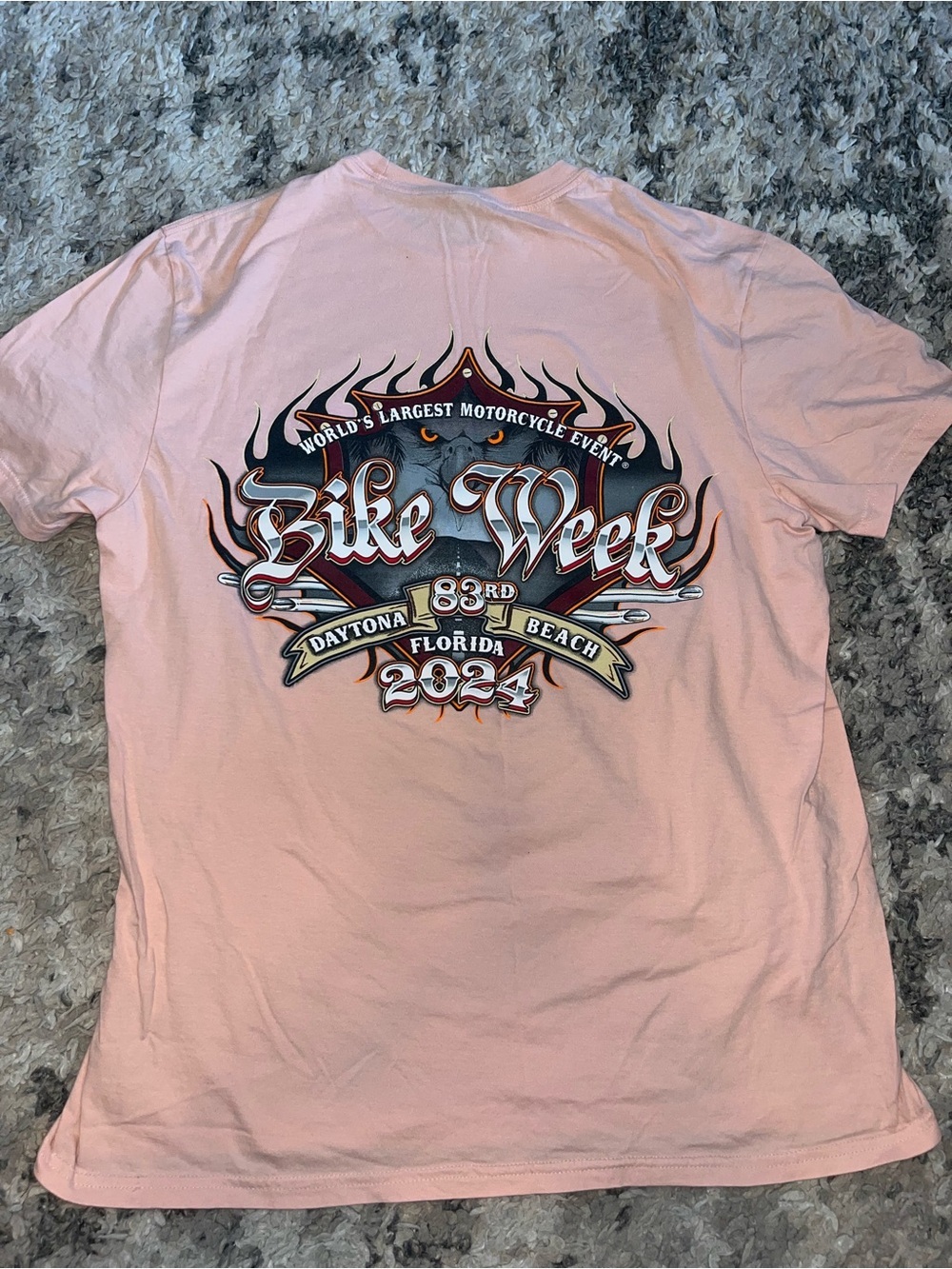 Bike Week Daytona 2024 Graphic Tee - Pink